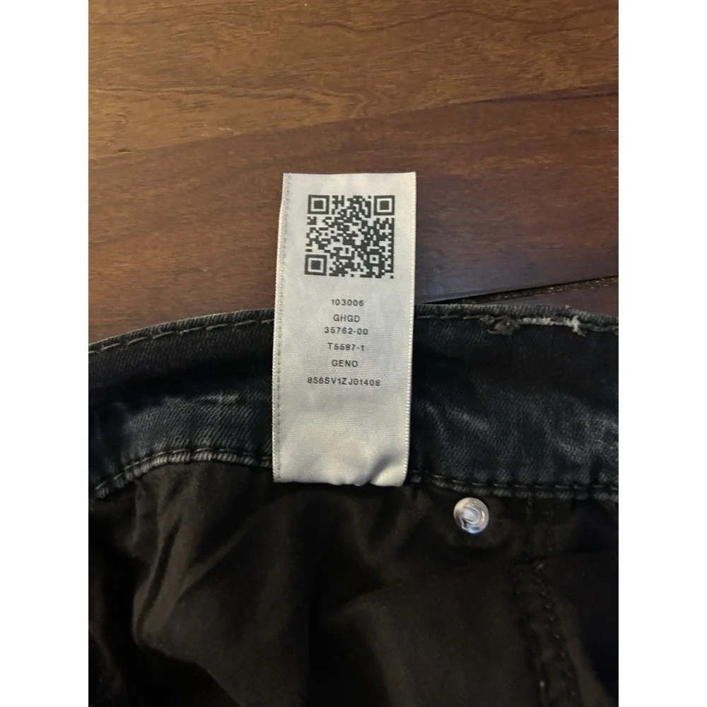 True Religion Geno Relaxed Skinny W Flap Men's 34x33 Jeans Blue Stretch
